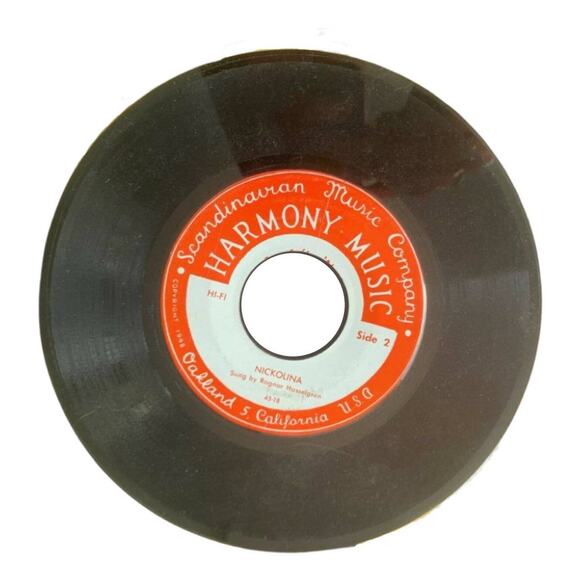 Ragnar Hasselgren Nickolina 45 RPM Harmony Music Scandinavian Music Comp 1948 - Picture 1 of 2